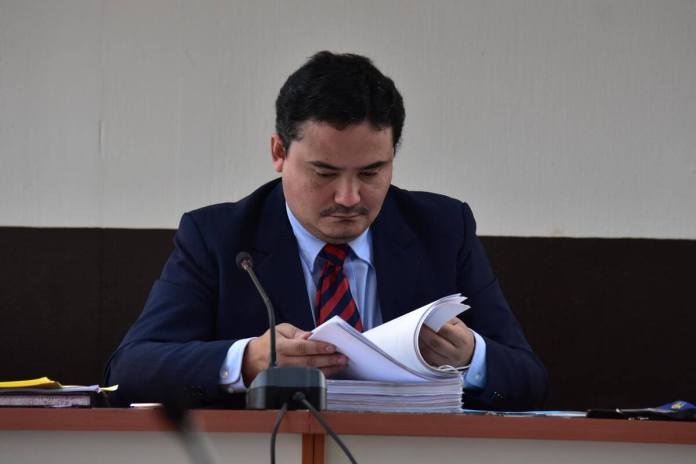 CSJ rechazó una nueva petición de antejuicio en contra del juez Fredy Orellana. Foto La Hora: Daneil Ramírez