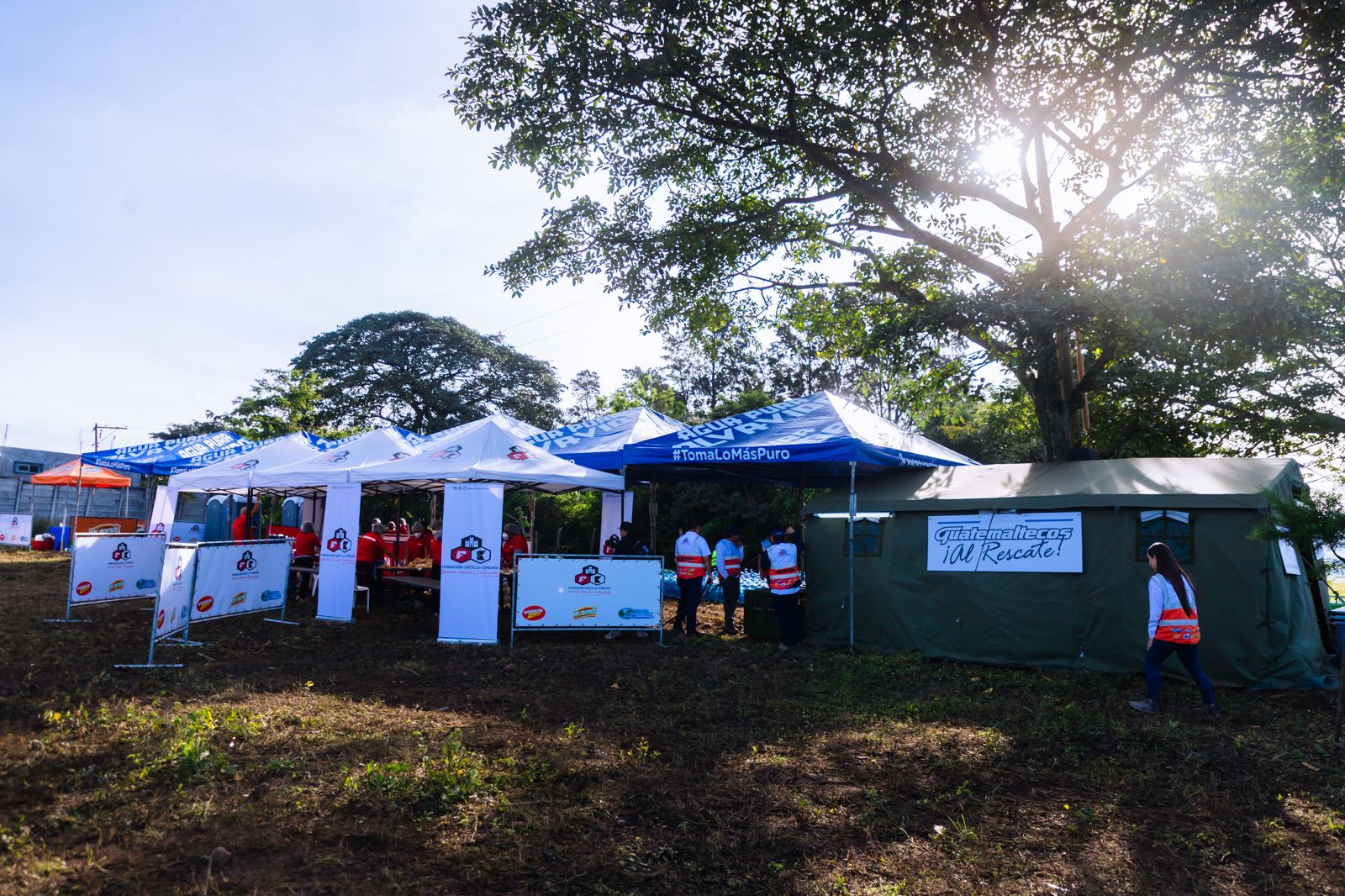 Instalación del programa Guatemaltecos ¡Al Rescate! (GAR) por parte de Fundación Castillo Córdova de Cervecería Centro Americana para Foto:Cortesía Fundación Castillo Córdova.