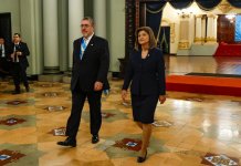 El presidente Arévalo y la vicepresidenta Herrera se pronunciaron sobre el incidente del diputado Aguirre con el ministro del CIV. Foto La Hora: Gobierno de Guatemala