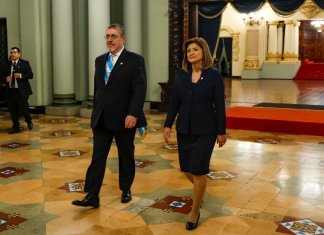 El presidente Arévalo y la vicepresidenta Herrera se pronunciaron sobre el incidente del diputado Aguirre con el ministro del CIV. Foto La Hora: Gobierno de Guatemala