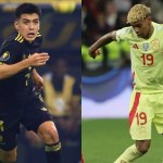 Gilberto Mora y Lamine Yamal