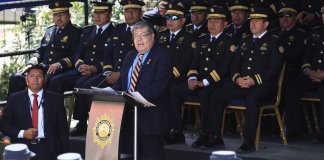 El ministro de Gobernación, Francisco Jiménez reprochó acercamientos de PNC con políticos del Congreso y anunció bono para fin de año. Foto La Hora: Mingob