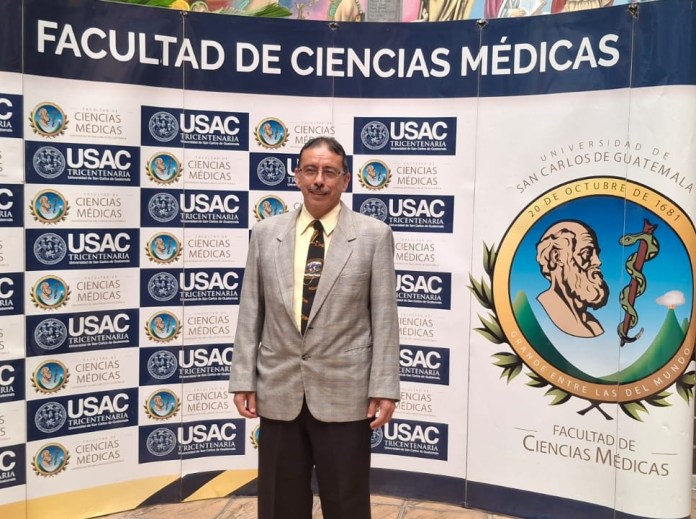 Rony Ríos, fue electo como representante docente de la Facultad de Medicina ante el Consejo Superior Universitario (CSU) de la USAC. Foto La Hora: RRSS