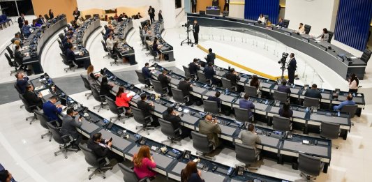 La Asamblea Legislativa de El Salvador aprobó una serie de reformas que incluye la salida del Parlamento Centroamericano (Parlacen). Foto La Hora: Asamblea Legislativa