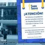 El Hospital Roosevelt reanuda este 11 de julio . Foto La Hora: Hospital Roosevelt