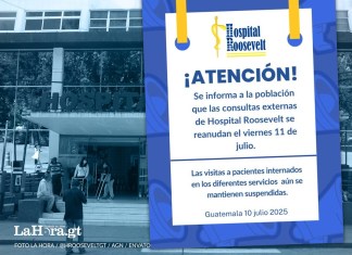 El Hospital Roosevelt reanuda este 11 de julio . Foto La Hora: Hospital Roosevelt