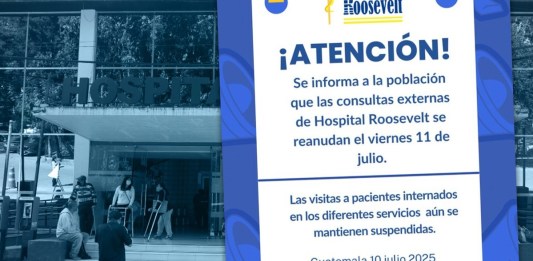 El Hospital Roosevelt reanuda este 11 de julio . Foto La Hora: Hospital Roosevelt