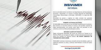Insivumeh reporta una secuencia sísmica desde el 8 de julio. Diseño La Hora / Alejandro Ramírez
