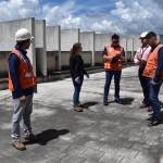 Delegados de Conred se presentaron a la Torre de Tribunales a inspeccionar posibles daños en estructura. Foto La Hora: Daniel Ramírez