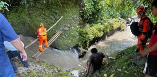 Bomberos Voluntario rescatan a turista italiano tras caer a un barranco en Takalik Abaj, Retalhuleu.