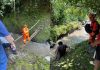 Bomberos Voluntario rescatan a turista italiano tras caer a un barranco en Takalik Abaj, Retalhuleu.