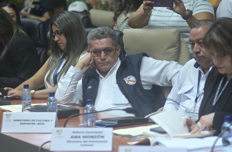 Joviel Acevedo, líder del STEG, fue abordado sobre la agresión contra periodistas de La Hora el pasado 15 de julio. Foto La Hora: Fabricio Alonzo