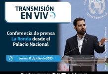 Retransmisión: Conferencia de prensa La Ronda desde el Palacio Nacional . Foto La Hora: Gobierno de Guatemala.