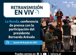 Retransmisión: La Ronda, conferencia de prensa con la participación del presidente Bernardo Arévalo. Foto La Hora: Gobierno de Guatemala.