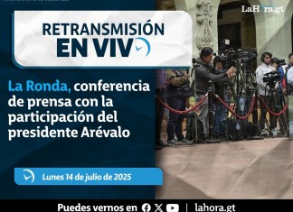 Retransmisión: La Ronda, conferencia de prensa con la participación del presidente Arévalo. Foto La Hora: Gobierno de Guatemala.