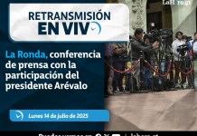 Retransmisión: La Ronda, conferencia de prensa con la participación del presidente Arévalo Retransmisión: La Ronda, conferencia de prensa con la participación del presidente Arévalo. Foto La Hora: Gobierno de Guatemala.