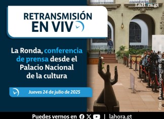 Retransmisión: La Ronda, conferencia de prensa desde el Palacio Nacional de la cultura. Foto La Hora; Gobierno de Guatemala.