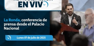 Retransmisión: La Ronda, conferencia de prensa desde el Palacio Nacional. Foto La Hora: Gobierno de Guatemala.