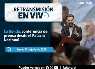 Retransmisión: La Ronda, conferencia de prensa desde el Palacio Nacional. Foto La Hora: Gobierno de Guatemala.