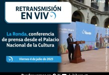 Retransmisión: La Ronda, conferencia de prensa desde el Palacio Nacional de la Cultura Retransmisión: La Ronda, conferencia de prensa desde el Palacio Nacional de la Cultura. Foto La Hora: Gobierno de Guatemala.