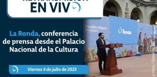 Retransmisión: La Ronda, conferencia de prensa desde el Palacio Nacional de la Cultura. Foto La Hora: Gobierno de Guatemala.