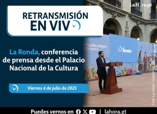 Retransmisión: La Ronda, conferencia de prensa desde el Palacio Nacional de la Cultura. Foto La Hora: Gobierno de Guatemala.