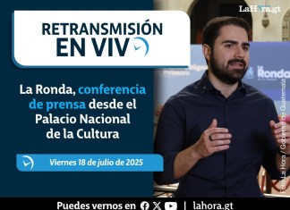 Retransmisión: La Ronda, conferencia de prensa desde el Palacio Nacional de la Cultura. Foto La Hora: Gobierno de Guatemala.