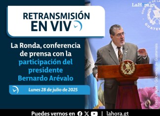 Retransmisión: La Ronda, conferencia de prensa con la participación del presidente Bernardo Arévalo. Foto La Hora: Gobierno de Guatemala.