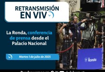 Retransmisión: La Ronda, conferencia de prensa desde el Palacio Nacional Retransmisión: La Ronda, conferencia de prensa desde el Palacio Nacional. Foto La Hora: Gobierno de Guatemala.