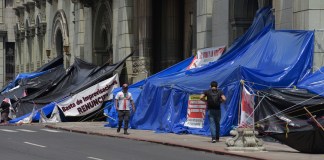 El Ministerio de Cultura y Deportes (MCD) busca que el Ministerio Público (MP) investigue al STEG por los daños en el Palacio Nacional. Foto La Hora: José Orozco