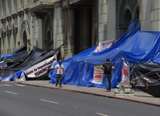 El Ministerio de Cultura y Deportes (MCD) busca que el Ministerio Público (MP) investigue al STEG por los daños en el Palacio Nacional. Foto La Hora: José Orozco