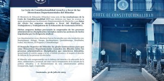 CC suspende amparos del STEG que buscaban evitar sanciones contra maestros por paro laboral