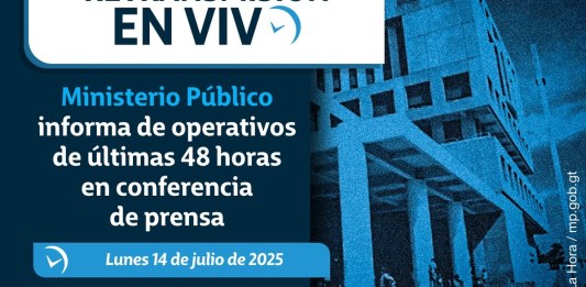 Retransmisión: Ministerio Público informa de operativos de últimas 48 horas en conferencia de prensa. Foto La Hora: MP.