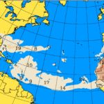 Mapa del movimiento del polvo del Sahara