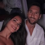 Messi en el concierto de Coldplay