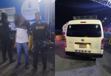 Capturan a dos guatemaltecos por trasladar ilegalmente a 12 migrantes mexicanos entre ellos menores de edad. Foto La Hora: MP.