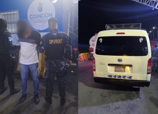 Capturan a dos guatemaltecos por trasladar ilegalmente a 12 migrantes mexicanos entre ellos menores de edad. Foto La Hora: MP.