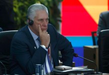 Miguel Díaz-Canel, presidente de Cuba, en la Cumbre en Brasil.