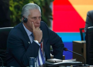 Miguel Díaz-Canel, presidente de Cuba, en la Cumbre en Brasil.
