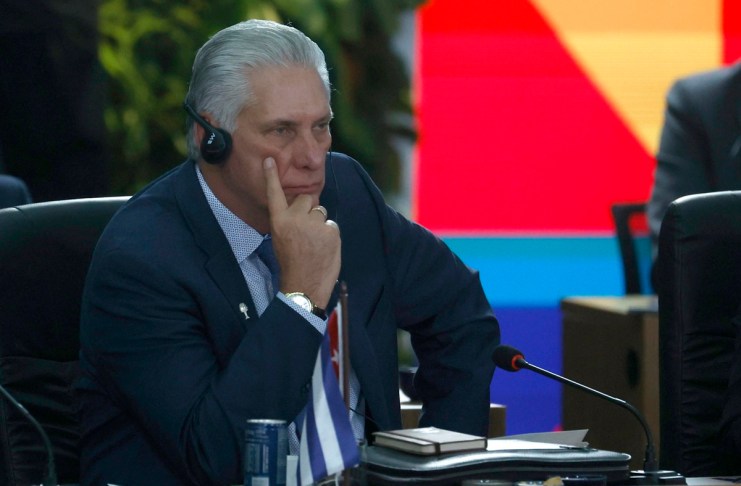 Miguel Díaz-Canel, presidente de Cuba, en la Cumbre en Brasil.