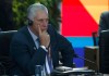 Miguel Díaz-Canel, presidente de Cuba, en la Cumbre en Brasil.