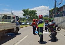 Mujer atropellada en el kilómetro 9 de la ruta al Atlántico, zona 17. Foto La Hora: CBM