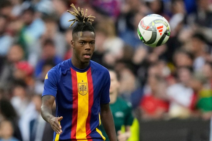 Nico Willims con el Athletic y deja plantado al Barcelona. Foto La Hora: AP.