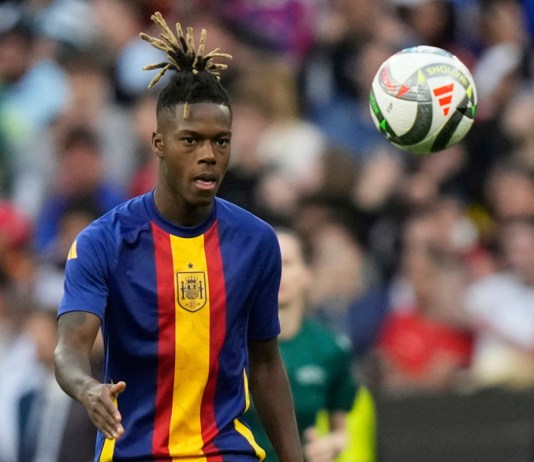 Nico Willims con el Athletic y deja plantado al Barcelona. Foto La Hora: AP.