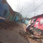 Foto de Bárcenas, Villa Nueva, afectada por los derrumbes. Foto La Hora