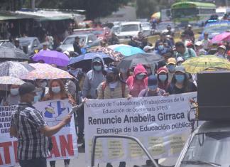 Manifestaciones de las organizaciones sindicales de Educación y Salud.