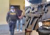 Hombre capturado por amenazar vecinos de Jutiapa con armas de fuego ilegales. Foto La Hora: PNC