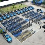 PNC recibe vehículos y motocicletas como parte del plan de recuperación de movilidad. Foto La Hora: PNC