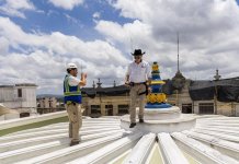 Palacio Nacional no sufrió daños estructurales tras recientes sismos, según Ministerio de Cultura Palacio Nacional no sufrió daños estructurales tras recientes sismos. Foto La Hora: Ministerio de Cultura.