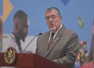 Presidente Bernardo Arévalo en conferencia de prensa del 24 de julio. Foto La Hora: Fabricio Alonzo